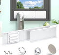 Daisypower Dryer Vent Window Kit - Adjustable 4 in Hood for Venting