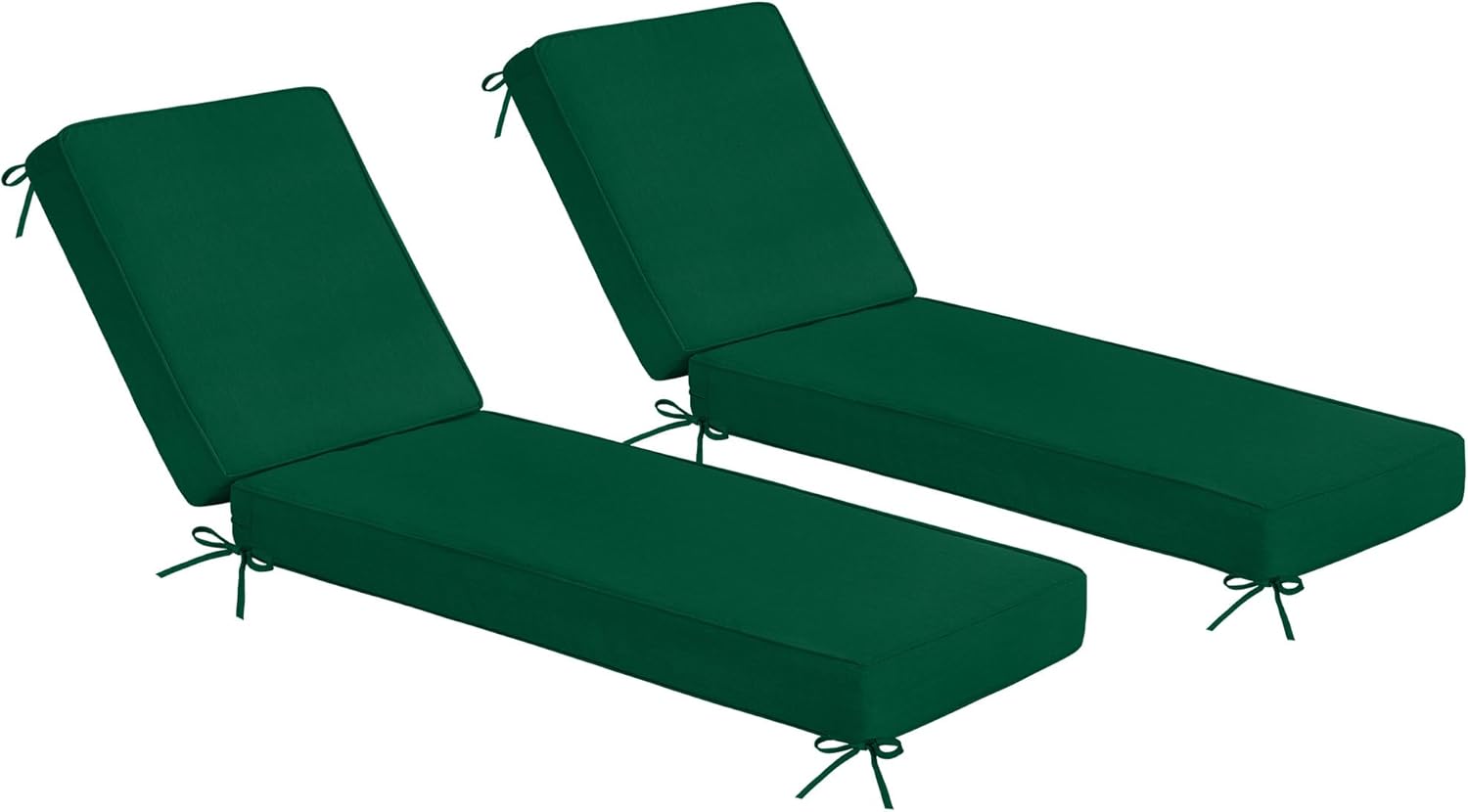 Sundale Outdoor Chaise Lounge Cushion Set of 2 for Comfort