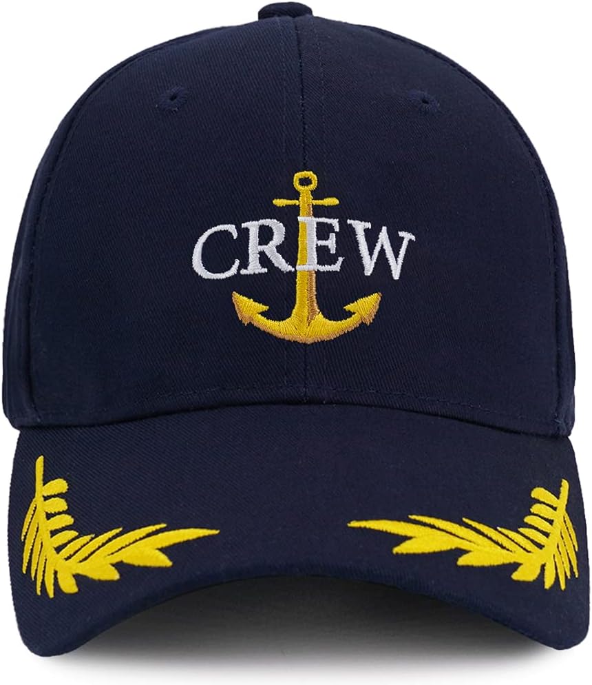 Nautical Matching Captain & First Mate Sailor Hats