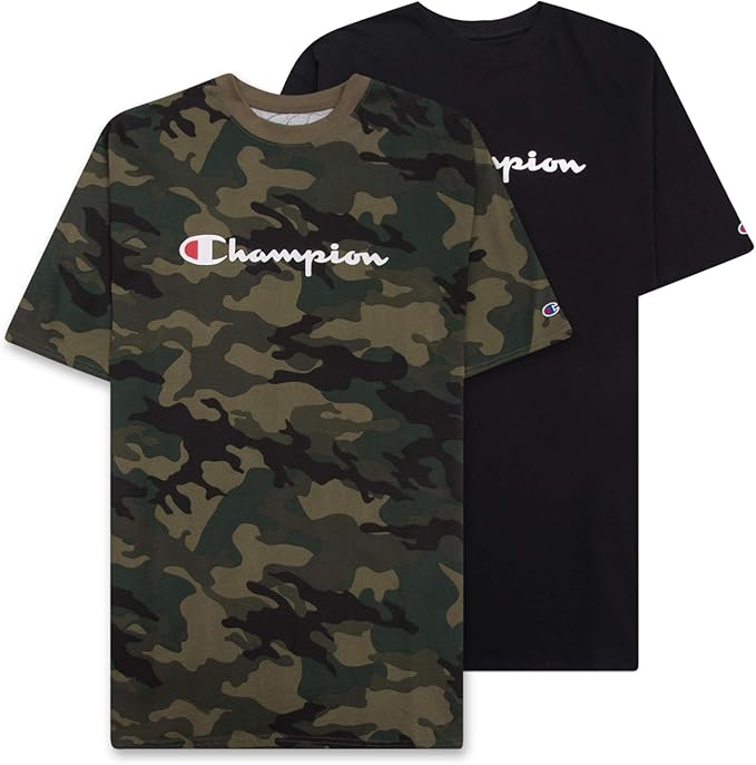 Champion Big and Tall Shirts for Men - 2 Pack Graphic Tees