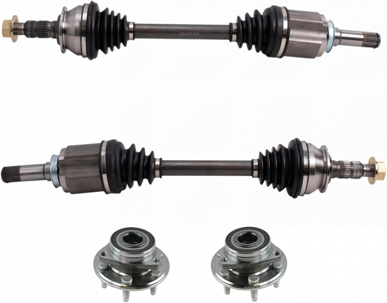 TRQ Front Driver & Passenger Side Drivetrain Kit for Cadillac SRX