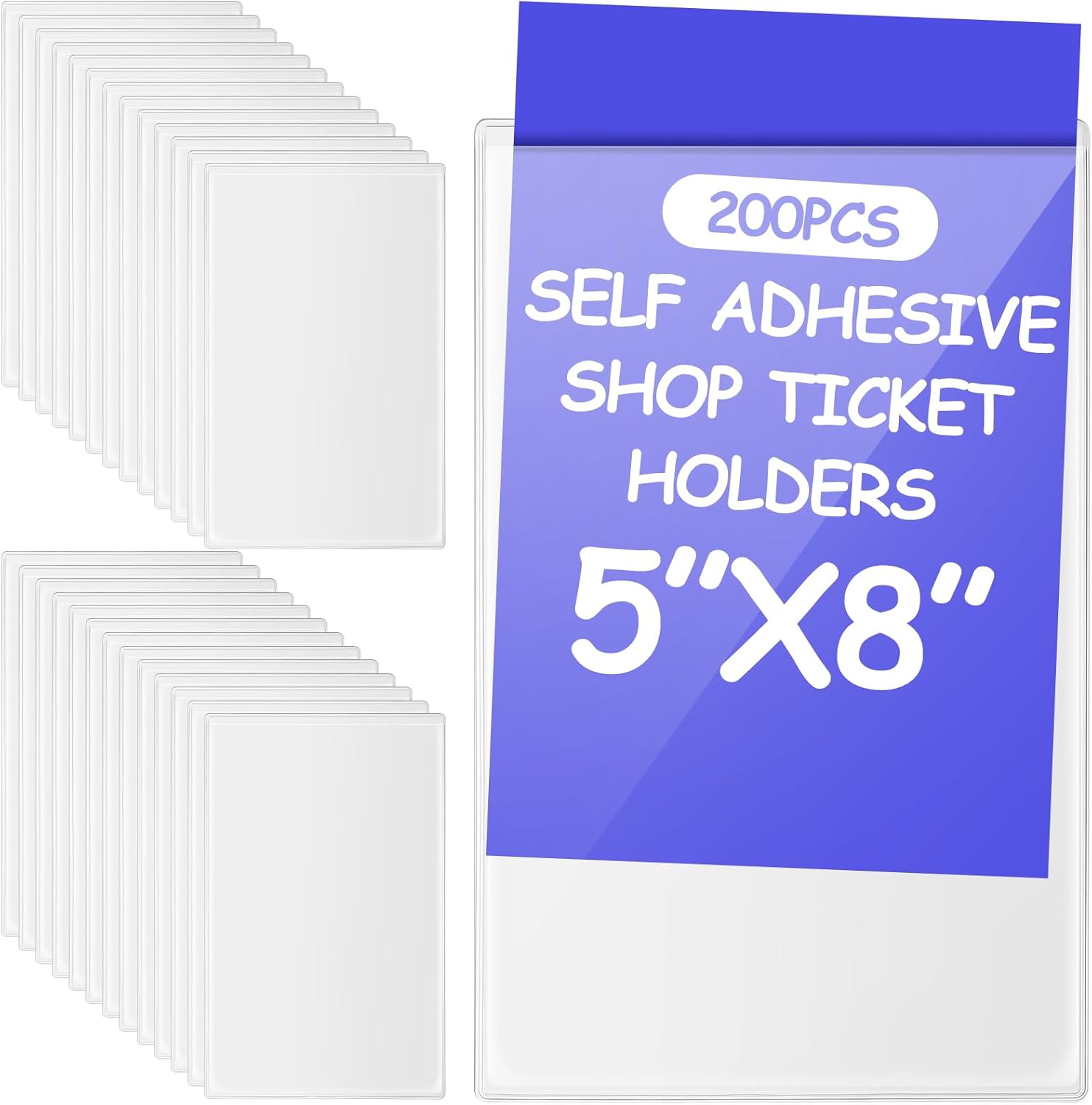 Outus Self Adhesive Shop Ticket Holders for Home Office Use