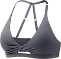 Sports Bras for Women Open Back Workout Gym Bra Padded Medium Impact