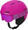 Giro Spur Combo Pack Kids Ski Helmet and Goggles - Matte Rhodamine S