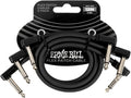 Ernie Ball Flex Patch Cable 12in 3 Pack - Low-Profile, Durable