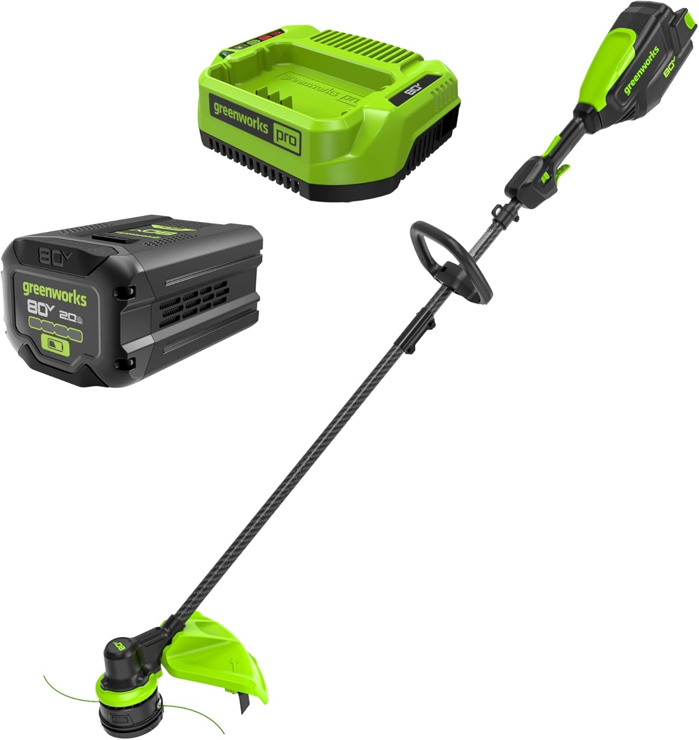 Greenworks 80V 16in Carbon Fiber Brushless Cordless Trimmer