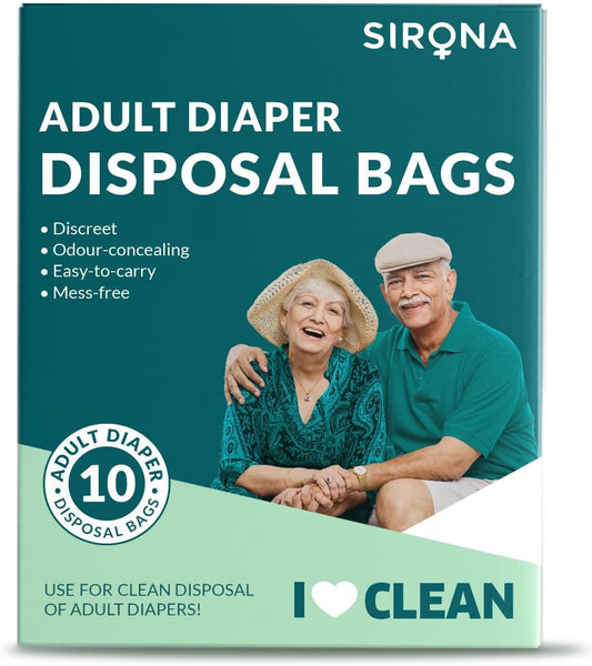 Sirona Odor-Locking Diaper Bags x10 | Leak-Proof & Eco-Friendly