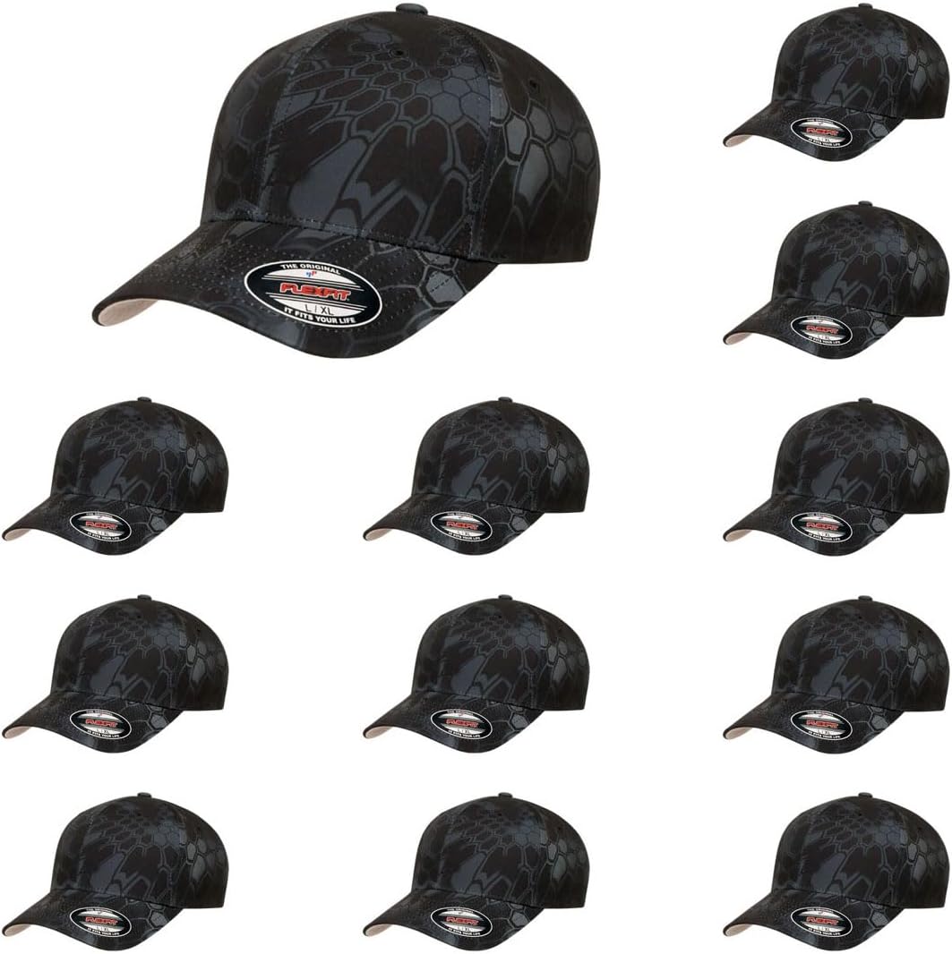Flexfit Wooly Combed Premium 6-Panel Baseball Cap for Comfort