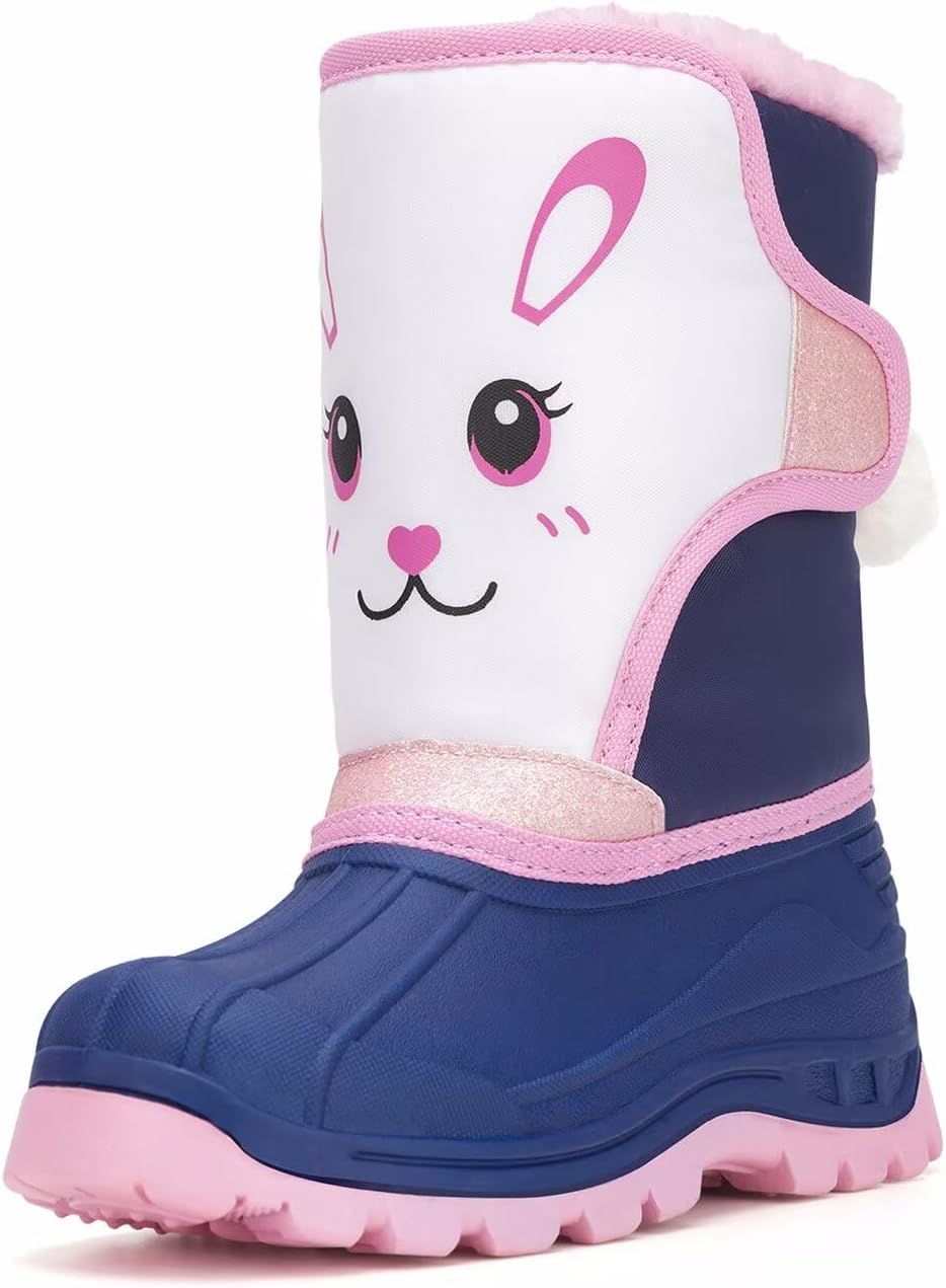 Toddler Warm Boots Girls Winter Snow Boots Waterproof Shoes