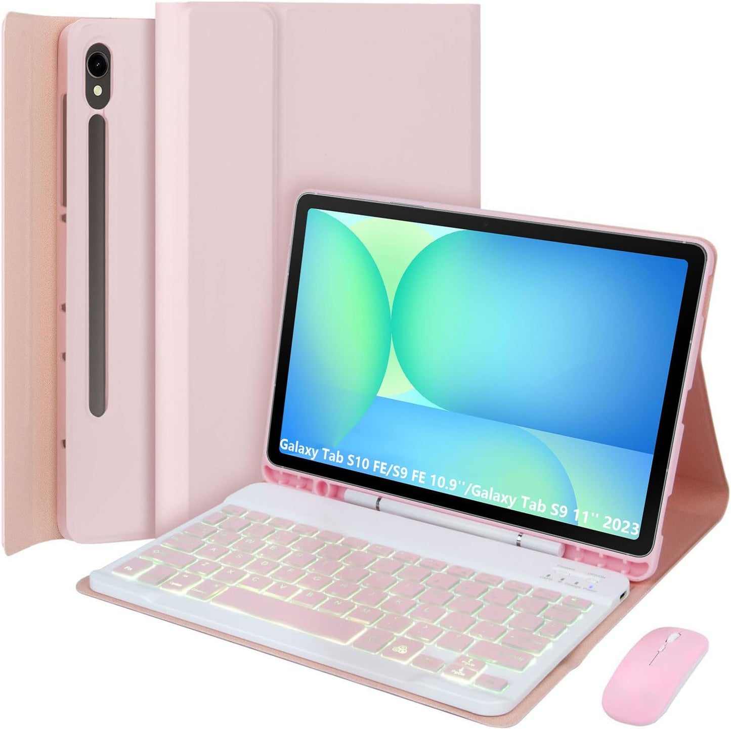 Keyboard Case for Samsung Galaxy Tab S10 Lite and S9 FE 10.9 in
