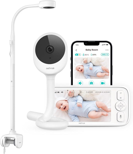 NETVUE Peekababy Baby Monitor - 2-Way Talk, Smart App, Cry Detection