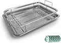 Stainless Steel Air Fryer Basket Set - Even Cooking