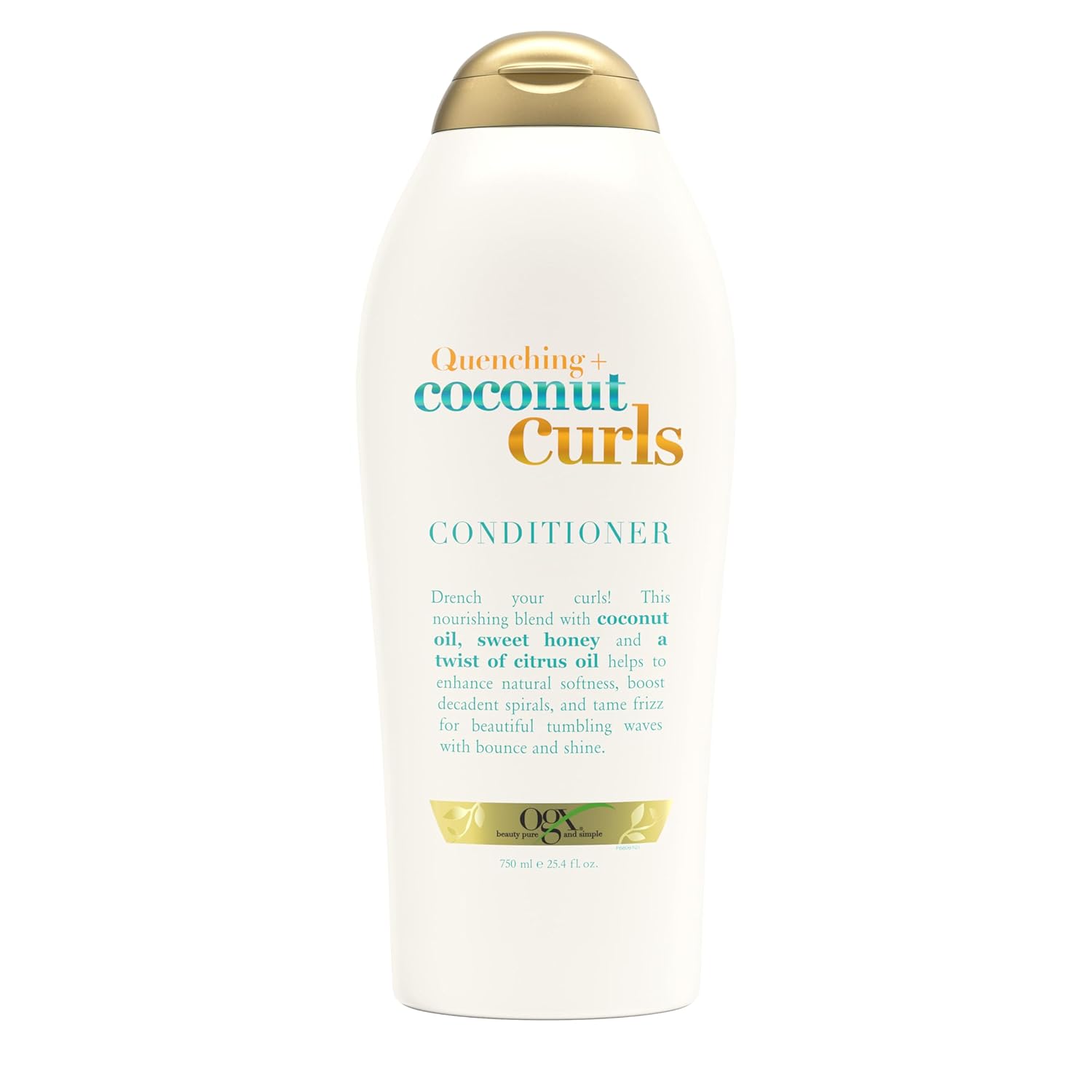 OGX Coconut Curls Conditioner, Hydrating & Curl-Enhancing, 25.4 fl oz