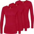 Adar Underscrubs for Women 3 Pack - Long Sleeve Comfort Tee FEATURES