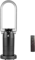 Ocean Loong 1500W Bladeless Tower Fan & Space Heater Combo - Compact