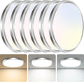 6.5-Inch 12W LED Ceiling Light Fixture - Bright, Slim Flush Mount