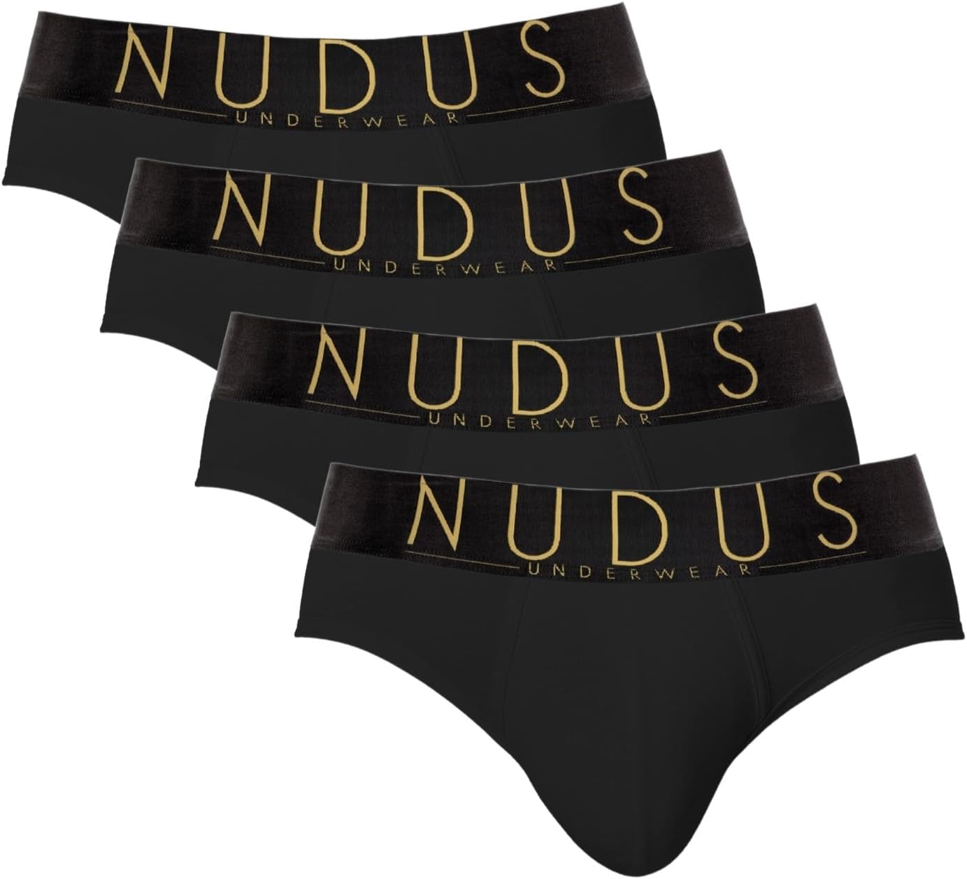 NUDUS Men's Cotton Underwear Pack of 4 - Briefs & Trunks