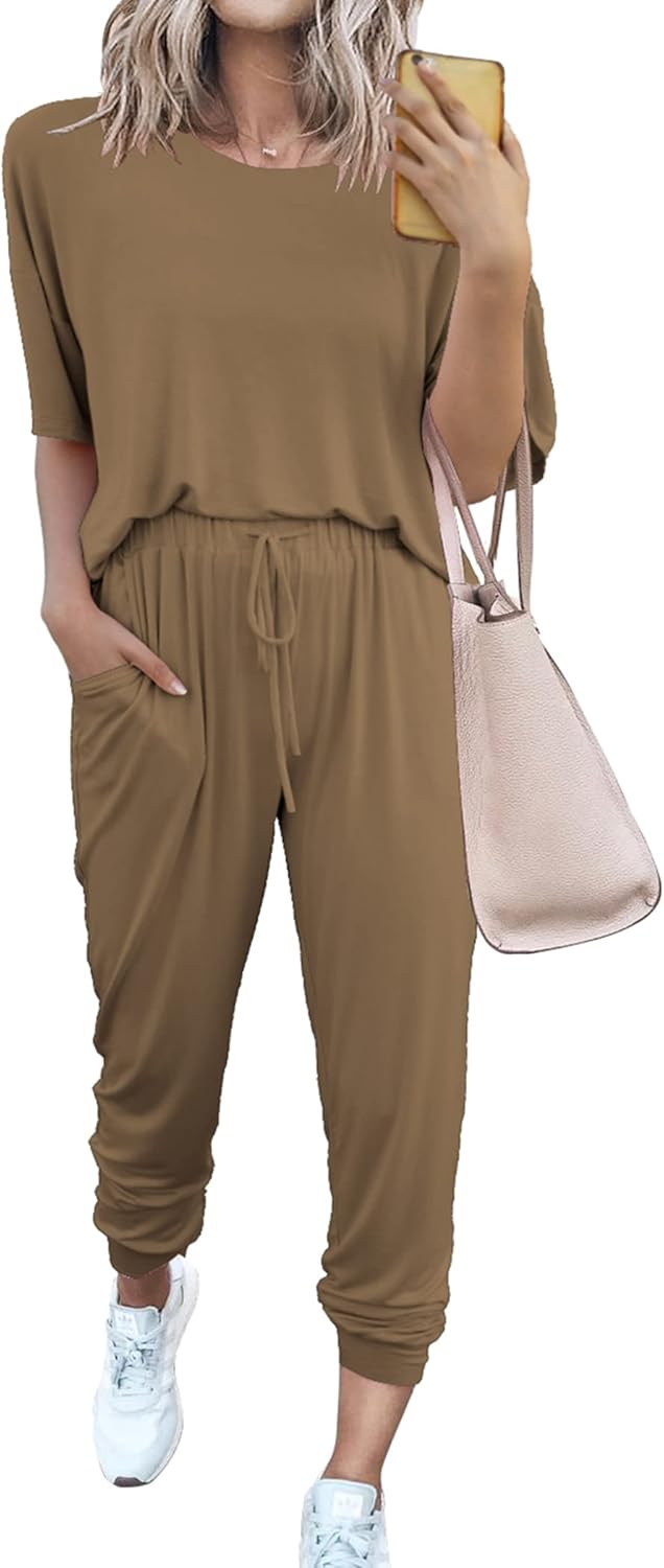 PRETTYGARDEN Women's Two Piece Sets for Summer Travel and Lounge