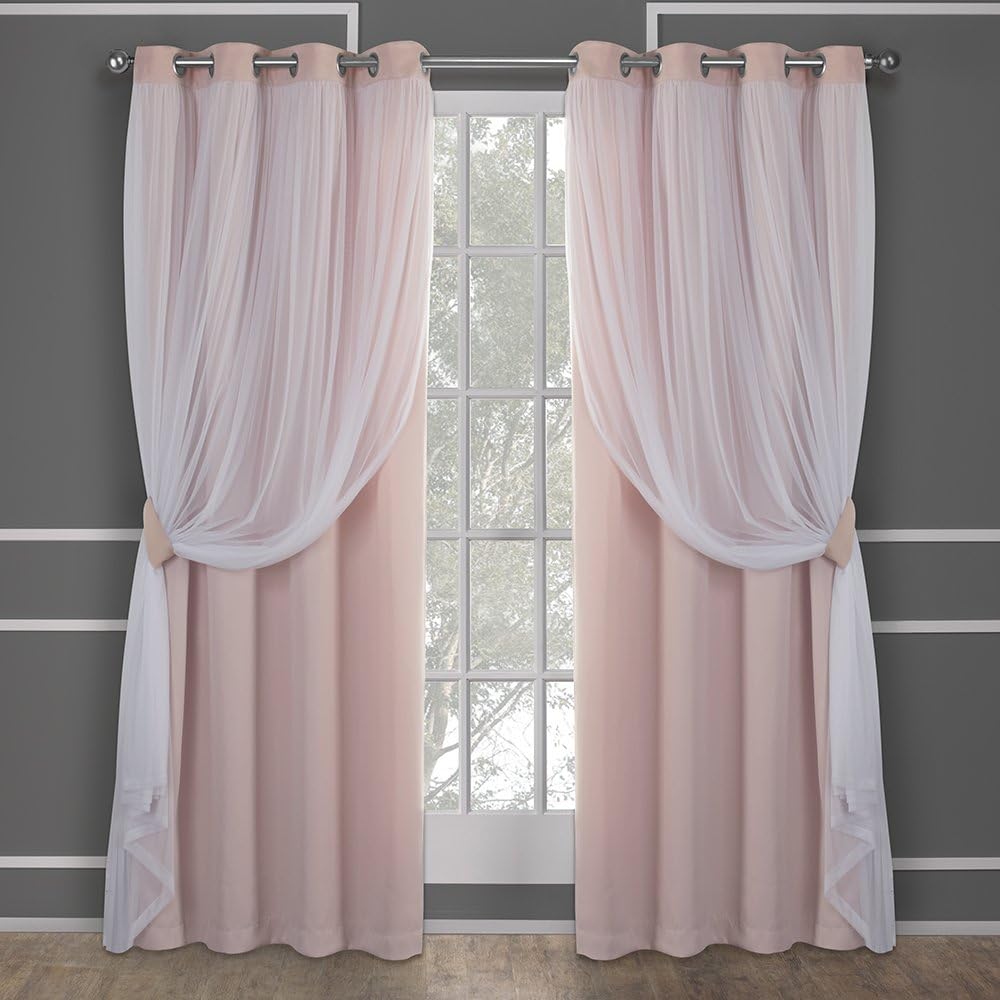 Talia Double Layer Indoor Curtains - Sheer and Blackout Set