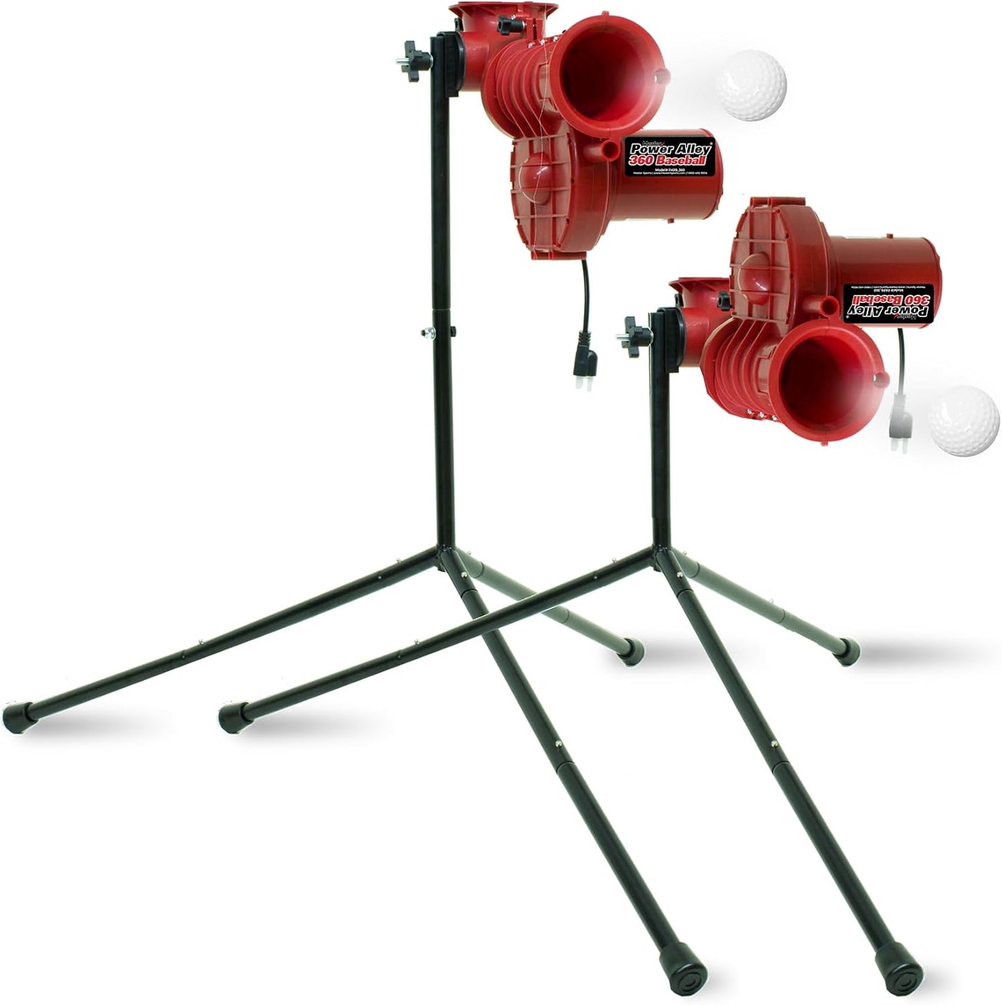 Power Alley Lite 360 Baseball Pitching Machine - Pitch Lite Balls 40-80 MPH | Accurate & Portable Practice Tool