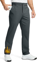 Men's Fleece Lined Pants 30/32/34 - Insulated Golf and Work Trousers