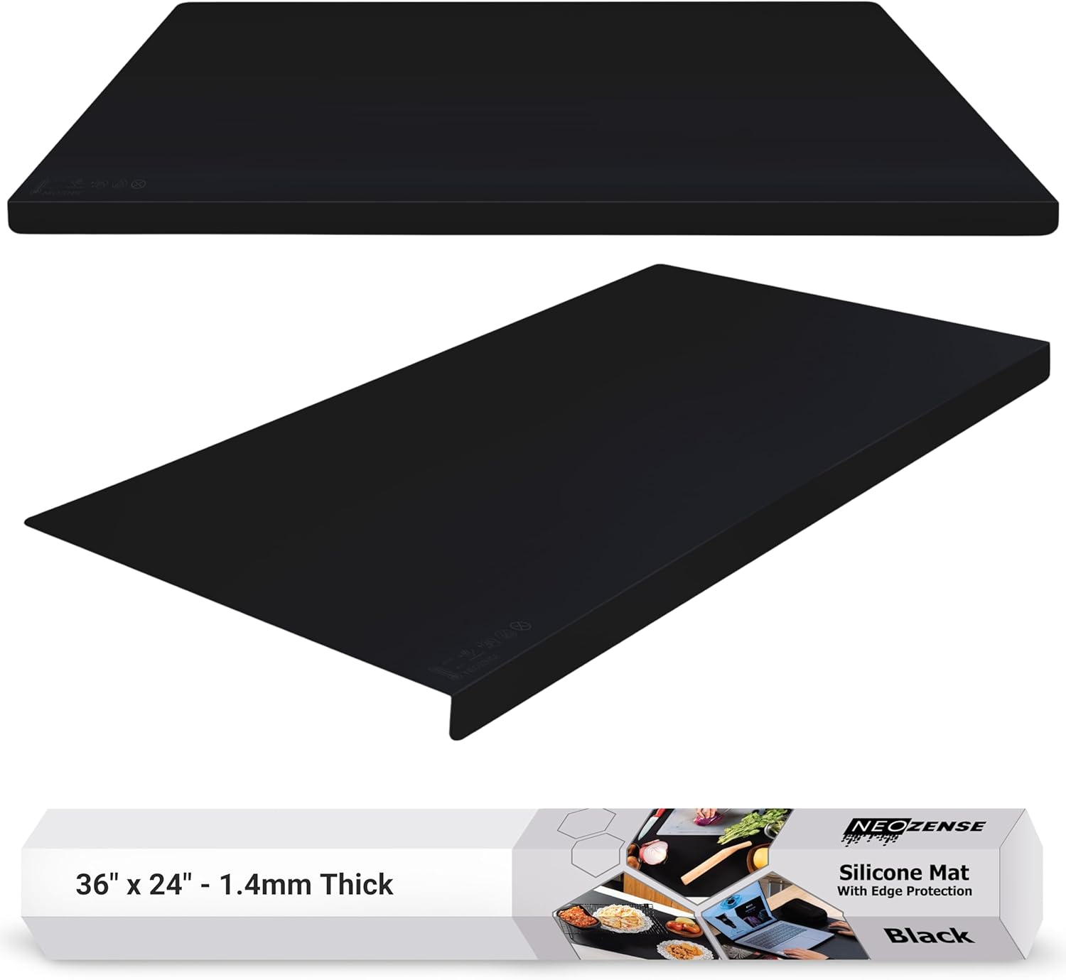 Extra Large Silicone Mats for Crafts with Edge Protection
