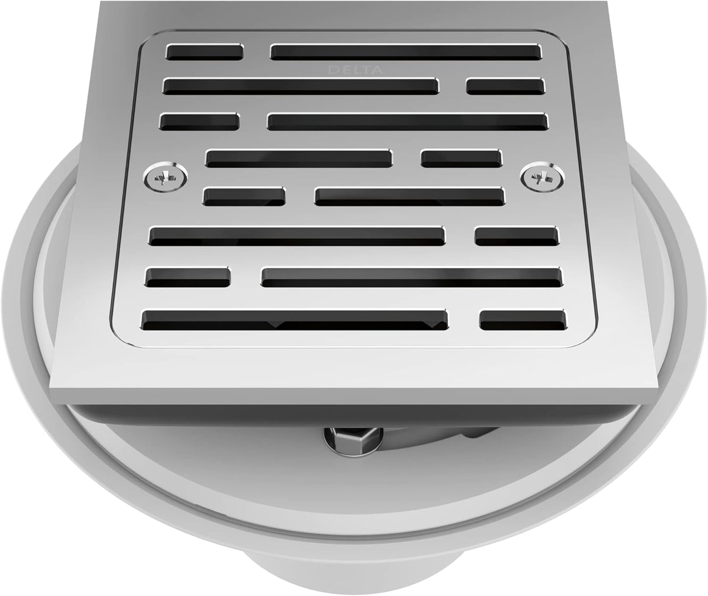 Delta DT062412 4in Tile-in Square Shower Drain - Chrome Finish