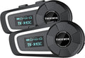 TK-X4SC Motorcycle Bluetooth Headset - 6-Rider Intercom with Music