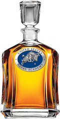 Team Color Logo Naval Academy Midshipmen Decanter Glass Bottle - Gift
