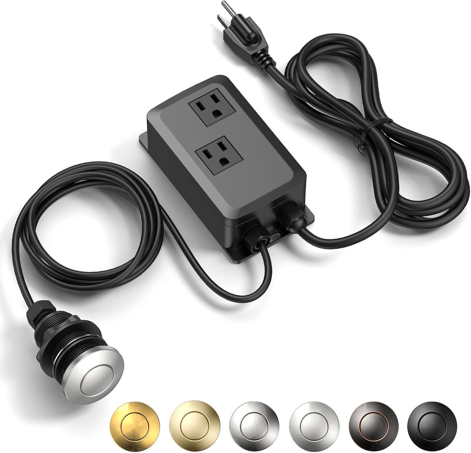Garbage Disposal Air Switch Kit - Professional Dual Outlet Design