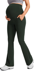 Butterluxe Maternity Flare Leggings Pockets 31in - Comfortable CRZ
