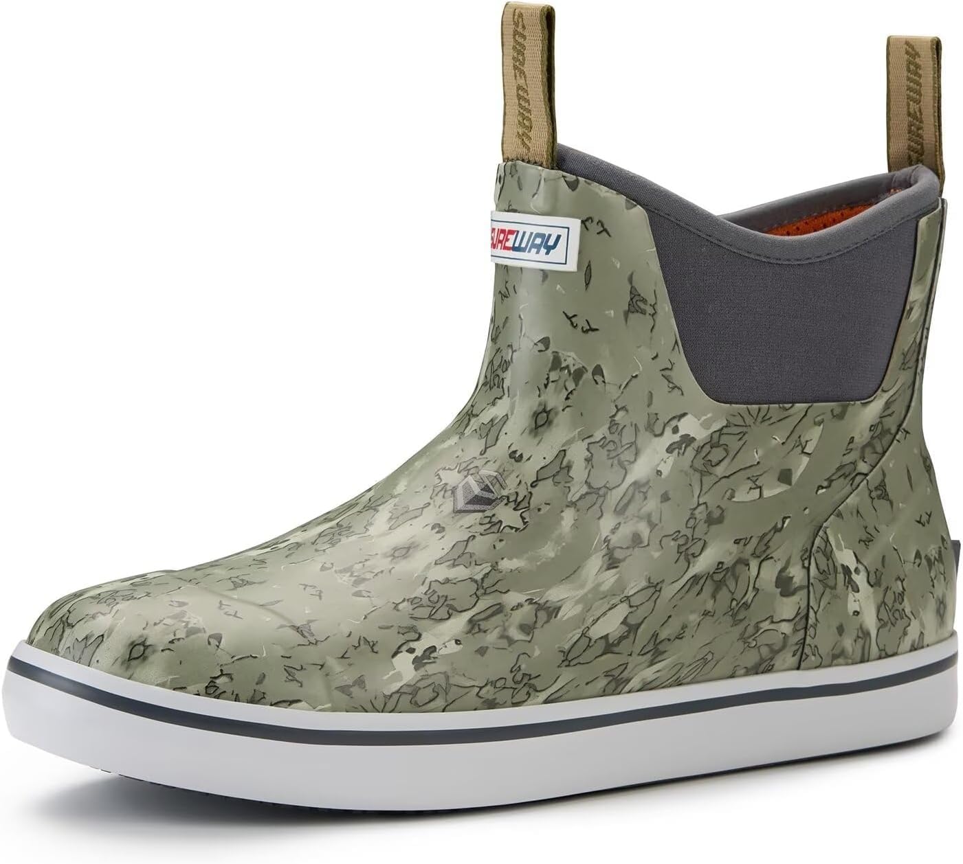 SUREWAY Men's Ankle Fishing Deck Boots - Waterproof & Non-Slip