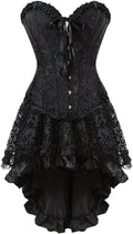 Kranchungel Steampunk Corset Skirt Renaissance Corset Dress - Gothic 1