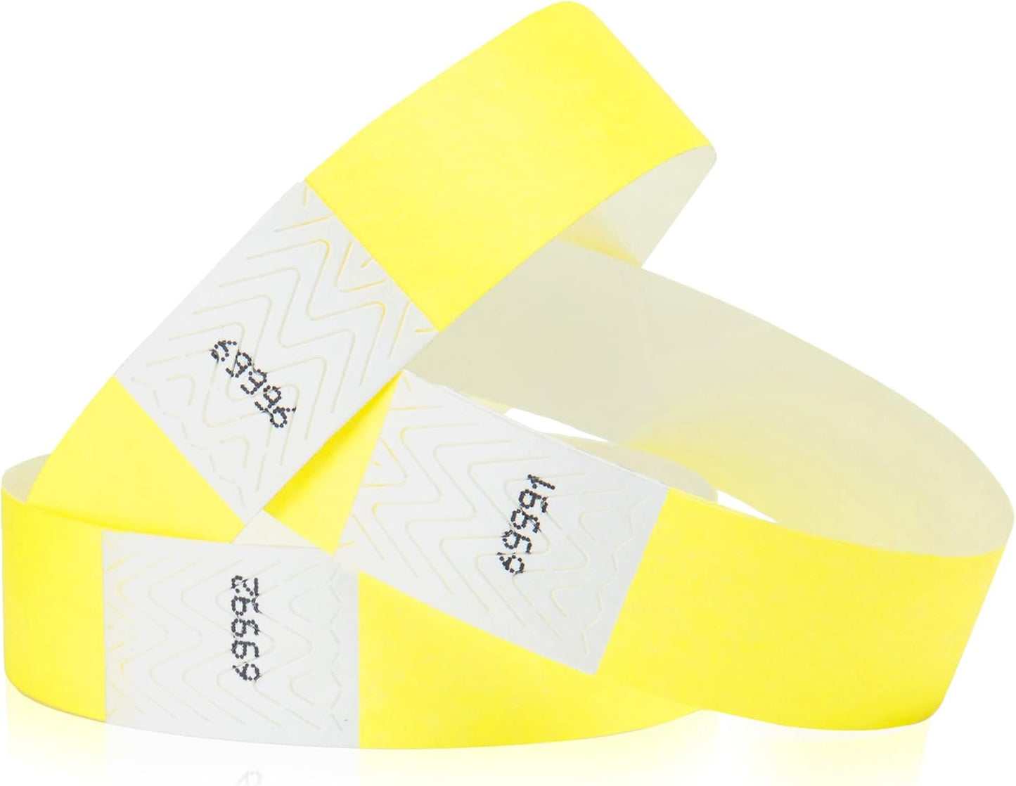 10,000 Neon Yellow Tyvek Wristbands for Events - Premium Quality