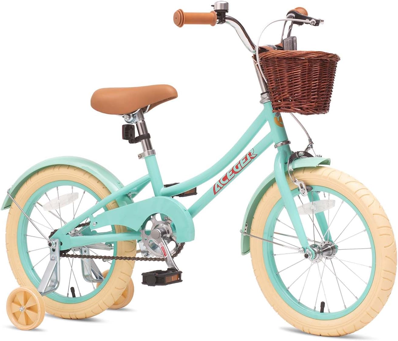 ACEGER Girls Bike with Basket for Ages 3-13, 14-26 Inch