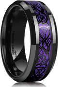 King Will Men's Dragon Celtic Tungsten Ring - Polished Comfort Fit you