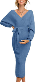 Fall Winter Maternity Nursing Dress 2025 Sweater for Women - Cozy Wrap