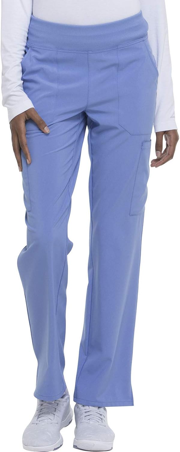 Yoga-Inspired Pull-On Scrub Pants with Four-Way Stretch