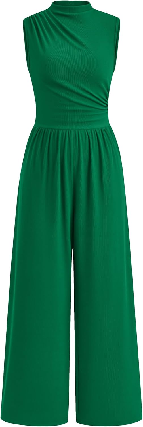 PRETTYGARDEN Womens Summer Jumpsuits Dressy Casual One Piece