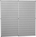 Wall Control 30-P-3232G Gray Metal Pegboard Pack - Heavy Duty Storage