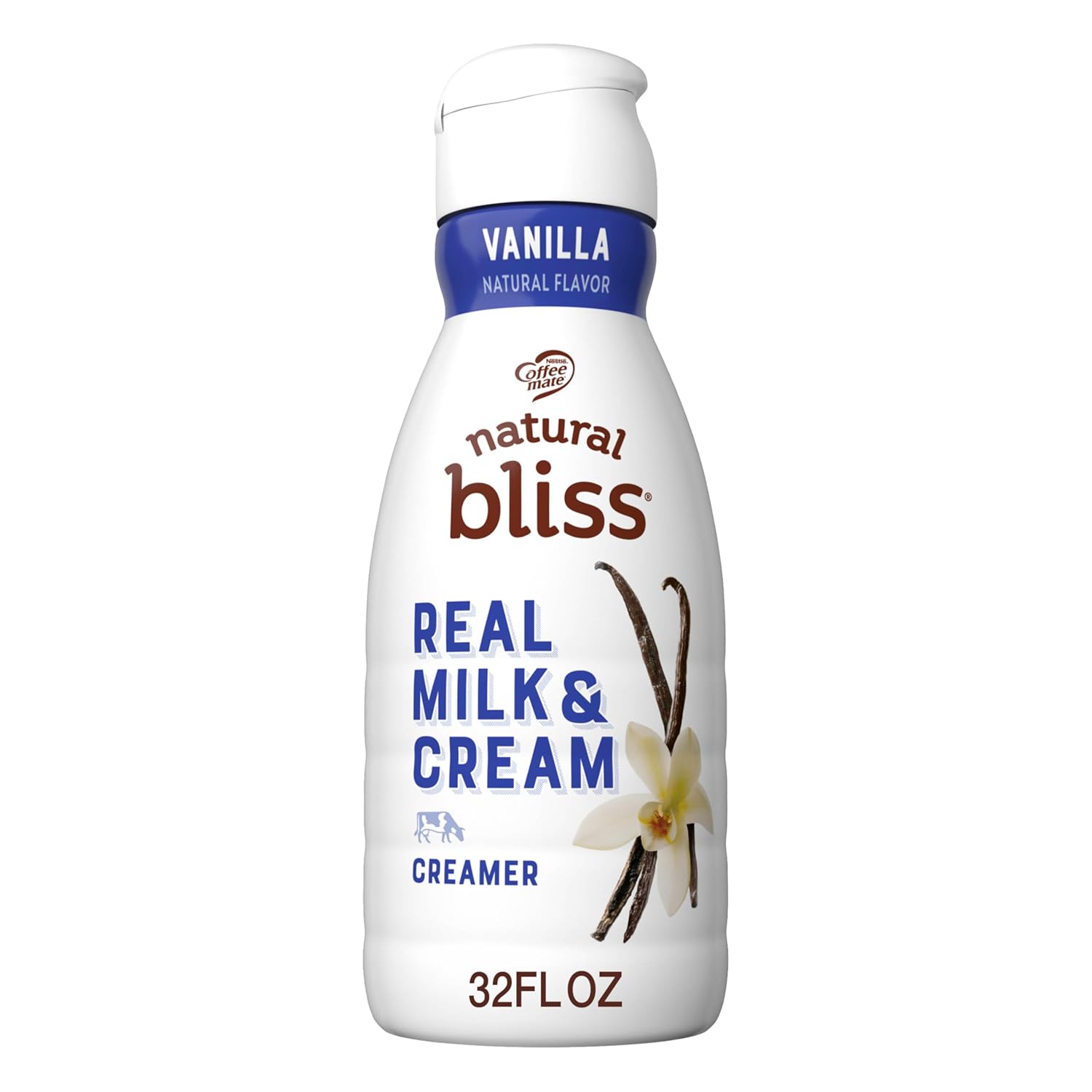 Rich Vanilla Coffee Creamer, Real Milk & Cream, 63 Servings