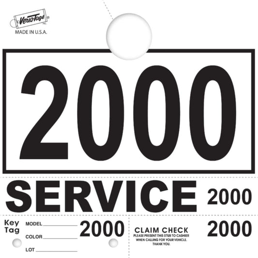 Service Dispatch Numbers RL78 Style Mirror Hang Tags for Vehicles