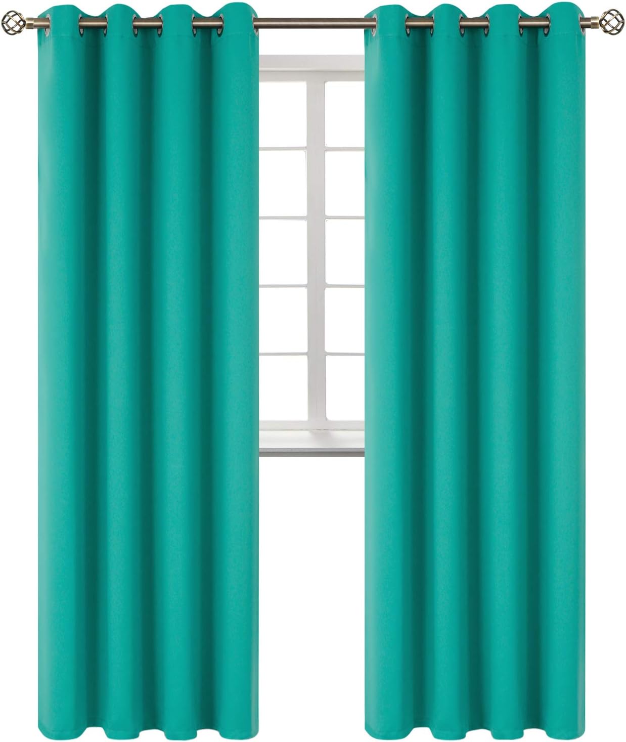 BGment Room Darkening Curtains for Bedroom - 120 Inch Panels