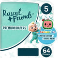 Rascal + Friends Comeloon Diapers Size 5, 64 Count - Up to 12 Hour