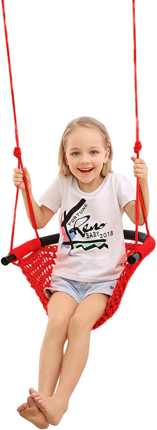Heavy Duty Rope Swing Seat for Kids - Perfect Indoor Outdoor Fun