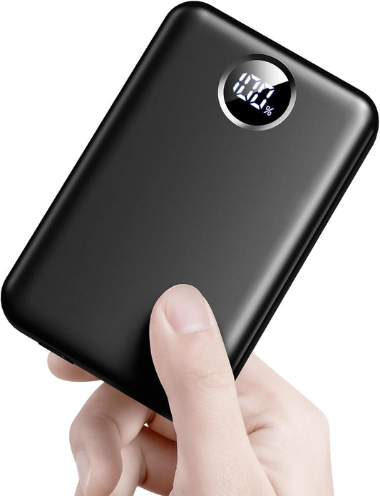 Ultra-Fast Pocket Power Bank 40000mAh - iPhone/Samsung - Black