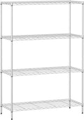 4-Tier Storage Shelves 35.4in x 13.3in x 53.7in - Slim Heavy-Duty