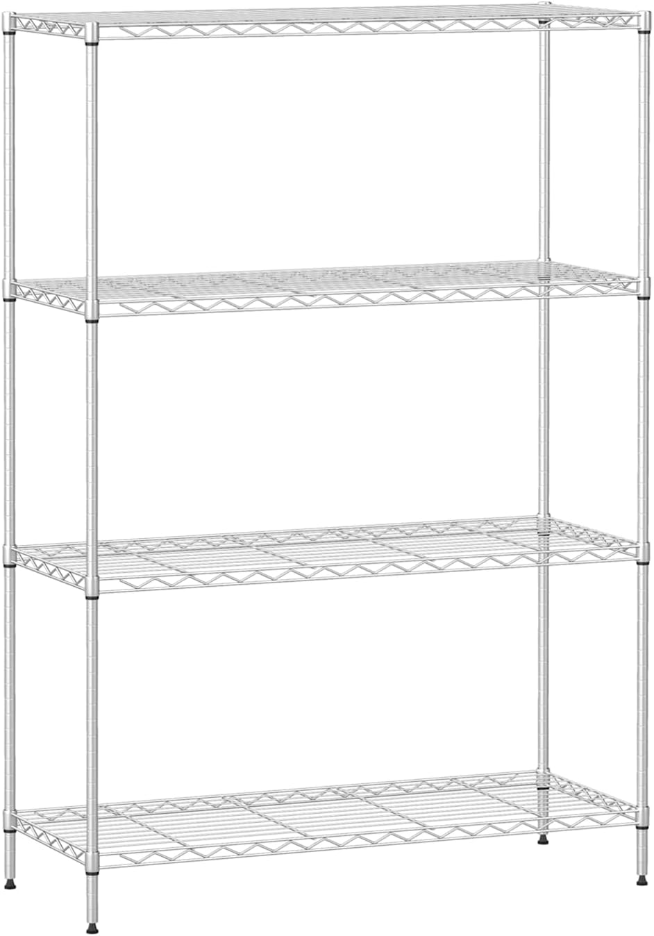 4-Tier Storage Shelves for Heavy-Duty Garage and Kitchen Use