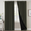 Blackout Curtains 96 in Long Olive - Full Room Darkening Panels