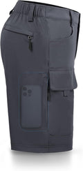 Hiauspor Men's Hiking Cargo Shorts 10in Quick Dry Lightweight